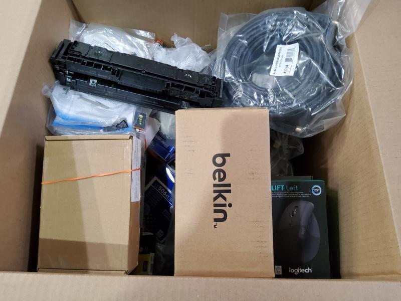 Electronics - Jabra Engage Headset, Xerox Black Toner Cartridge, Logitech Vertical Ergonomic Mouse - MSRP $3,577