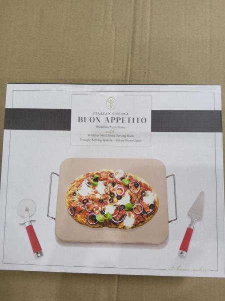 Bed Bath & Home- Charcuterie Board Gift Set with Stainless Steel Cheese Knives, Italian Cucina Stone Kit - MSRP $6,952