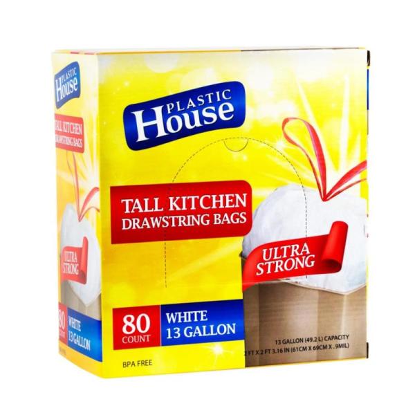 Kitchen - Christian Brands Easter Banner, Drawstring White Garbage Bags - MSRP $4,637
