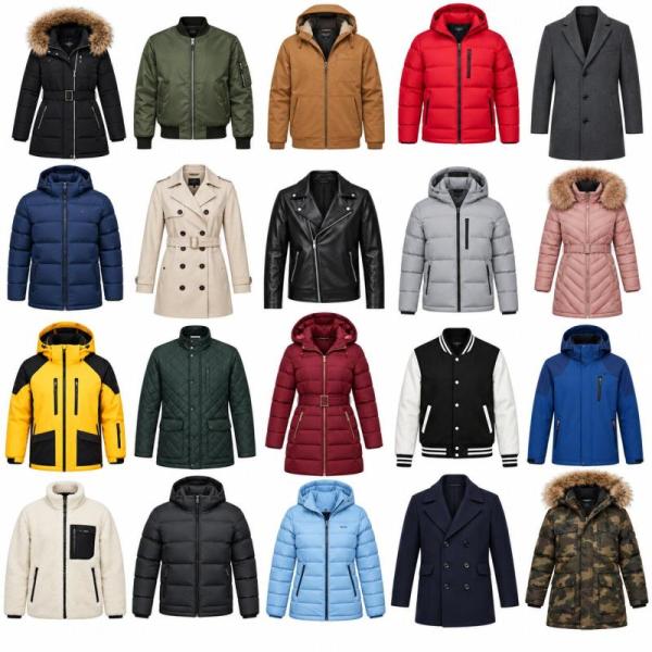 Assorted Men's & Women's Jackets Mixed Styles, Colors & Sizes