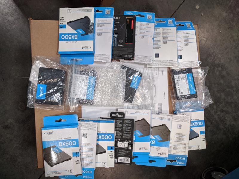 PC Desktop / Server Solid State Drive (SSD) Lot & More - MSRP $10.3K -