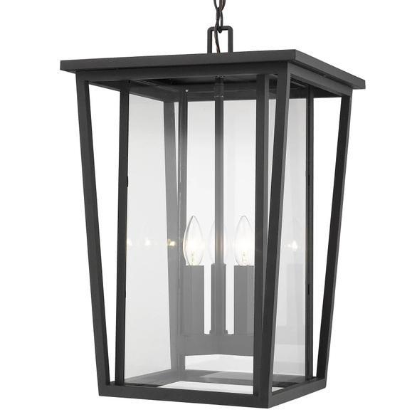 Z-Lite 571CHXL-BK Tall Outdoor Pendant - MSRP $854