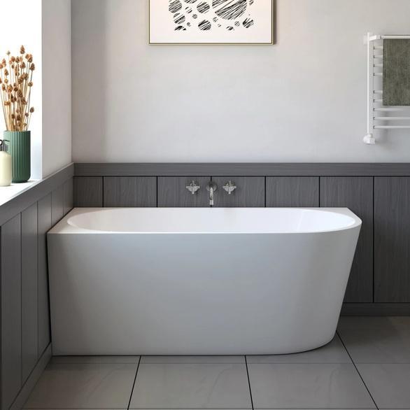 A and E Bath and Shower Poppy Left Soaking Bathtub - MSRP $1,223