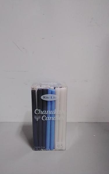 Bed Bath and Home - Rite Lite C-10-BWN2-6 Deluxe Chanukah Candles, Blue & White - MSRP $12,467