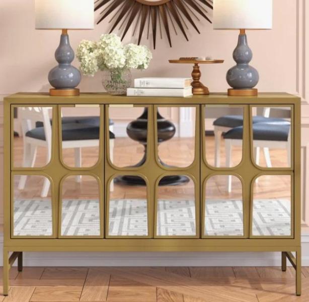 Housewares - Wooden 1-Shelf & 3-Doors Room Mirrored Cabinet, Bronco Pro Charcoal Drum Smoker, Shower Panel -MSRP $6,371