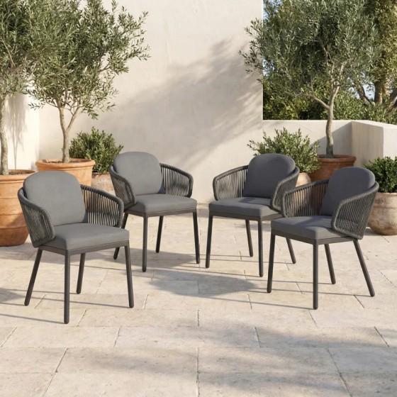 Furniture - Tywaun Patio Dining Chair Set, Hefferman Accent Corner Chair, Sylvere Accent Cabinet - MSRP $2,629