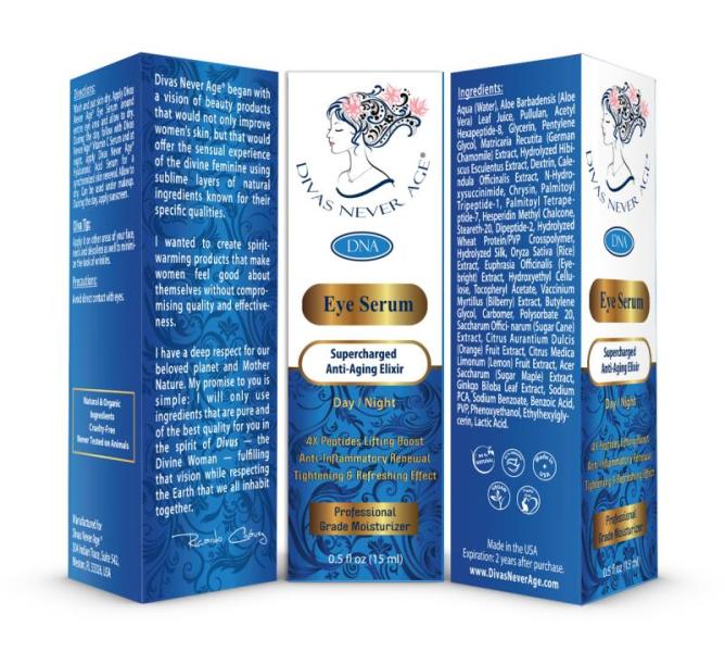 Premium Health & Beauty Lot of Skincare Products - 189 units of DIVAS NEVER AGE®4X Peptide Complex Supercharged Elixir