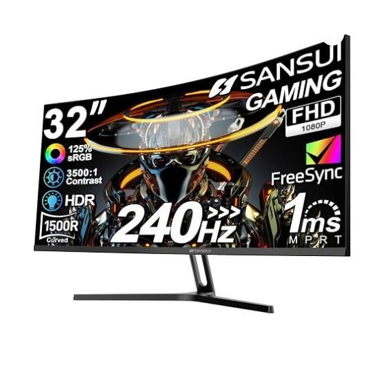 SANSUI 32in Curved 240Hz Gaming Monitor, KUAFU MASSIMO Flip Clear Windshield, RooTrimmer 20in Plant Pots - MSRP $1,889