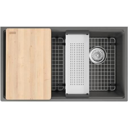 Franke MAG11031OW-SHG-WKC Granite Workstation Kitchen Sink - MSRP $1,231