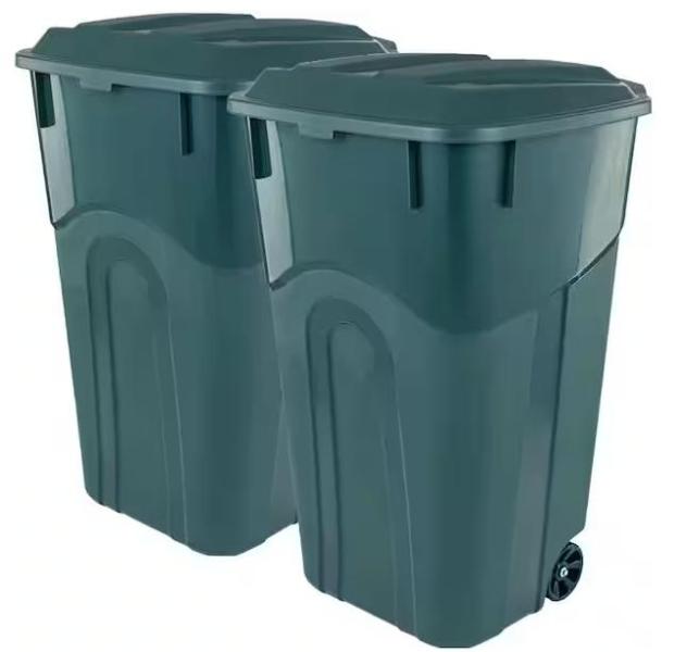 ECOSolution 32gal Wheeled Outdoor Garbage Can, VEVOR Tap & Die Set, Zinus 5in Metal Smart Box Spring - MSRP $1,072