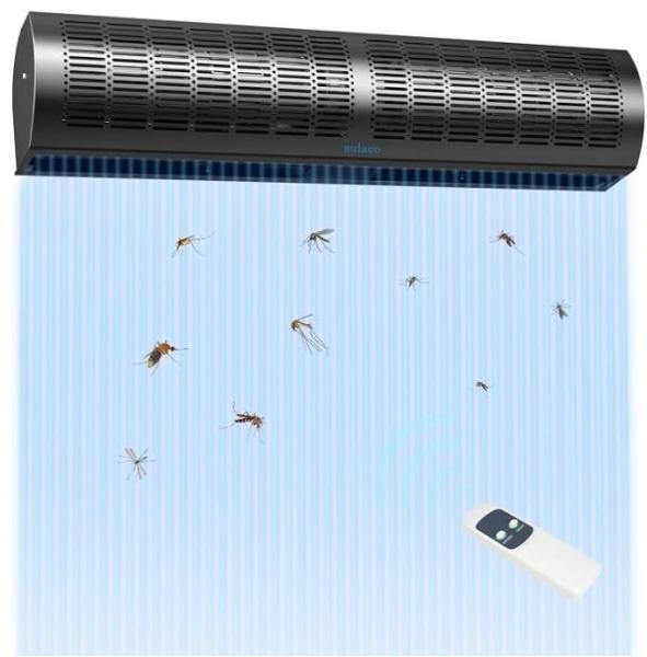 Nulaeo 36" Home Wall-Mounted Air Curtain, Xlimin 90 30x50ft Black Shade Cloth, AULA F108 Wireless Keyboard -MSRP $1,690