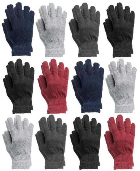 144 Pairs- Winter Magic Gloves - Assorted Colors