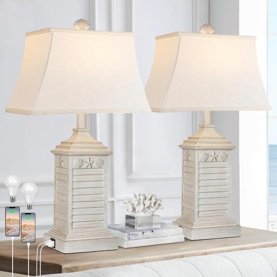 Hamucd Coastal Table Lamp Set, Westtree Misting Fan, Merrell Moab Men's Boots - MSRP $2,117