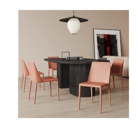 CLOSEOUT Housewares - Glass Novelty Lamp, Full Assembled Saddle Leather Upholstered Side Dinning Chair, Dinning Set -MSRP $3,439