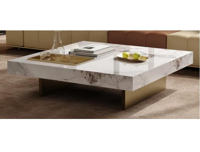 Furniture - Corner Chair, Danery Faux Marble Square 42" Coffee Table, ON-TREND Versatile 3n1 Hall Tree - MSRP $2,337