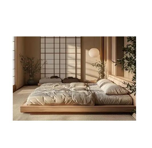 Furniture - Japanese Style Floor Bed Frame, 36x80" Black Fiberglass Exterior Door Slab, Dinning Table Set - MSRP $2,545