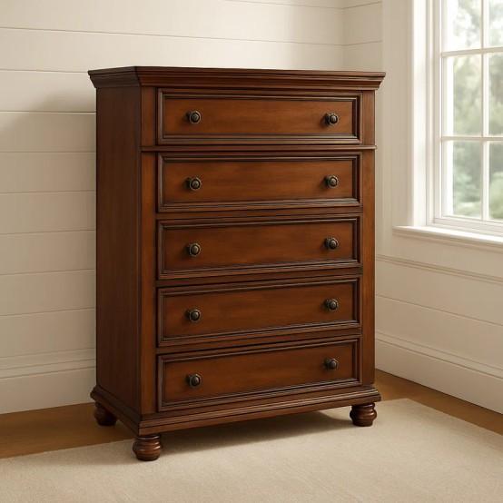 Furniture - Corabella 5-Drawer Dresser, Eriksay Platform Bed, Latitude Run Heated Power Recliner - MSRP $1,693
