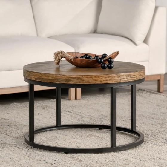 Furniture - Alexios Round Coffee Table, Jazier Chaise Lounge, Ryden Faux Leather Counter Stool - MSRP $2,443