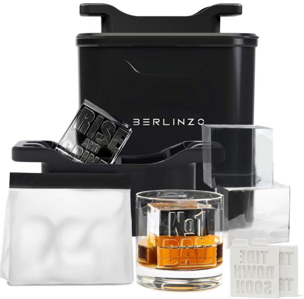 Kitchen - Berlinzo Ice Cube Mold, Icesip Snow Globe Tumblers. Molidiki Salad Plate Set - MSRP $9,857