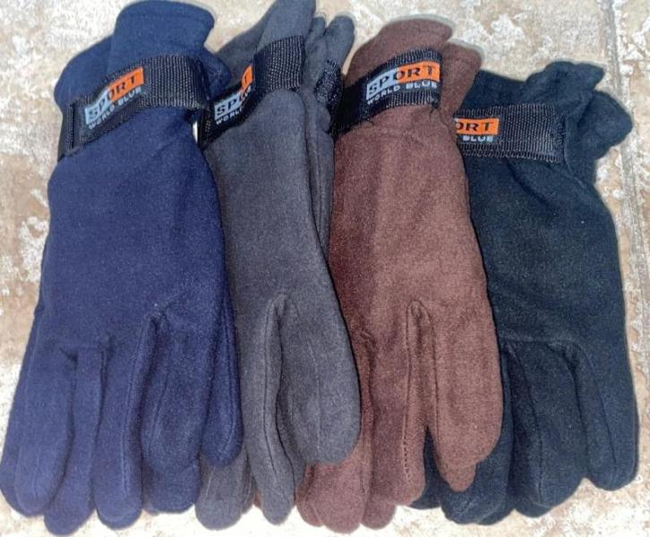 36 Men's Fleece warm Winter Gloves w/ Adjustable strap